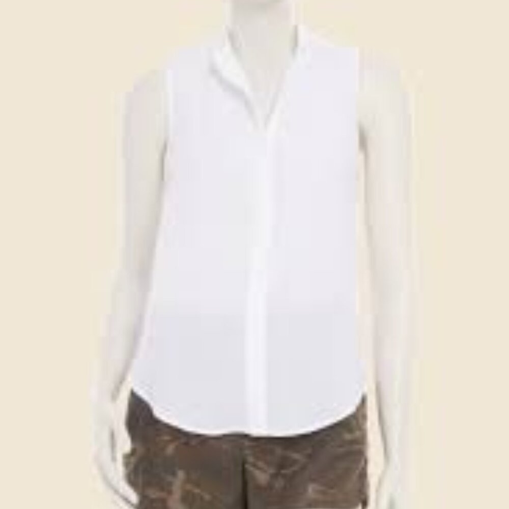 Cloth & Stone Sleeveless Button Down Size Small White
